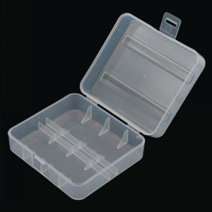 26650 Battery Plastic Protective Case, 2pcs, Clear