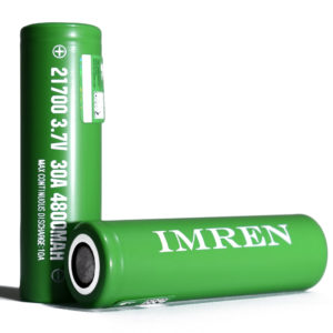 IMREN 21700 4800mAh 10A IMR Flat Top Battery
