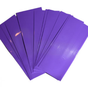 Purple 18650 Battery Wraps, 10pcs