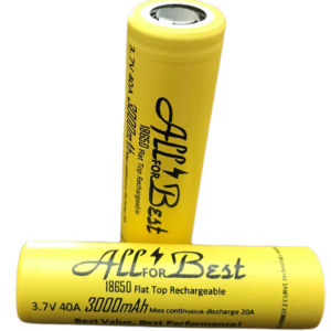 ALLFORBEST3000 18650 FLAT TOP RECHARGEABLE BATTERY